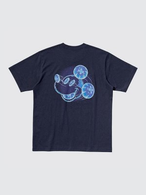 UNIQLO UT - хлопковая футболка с принтом Микки - 69 NAVY