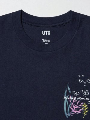 UNIQLO UT - хлопковая футболка с принтом Микки - 69 NAVY