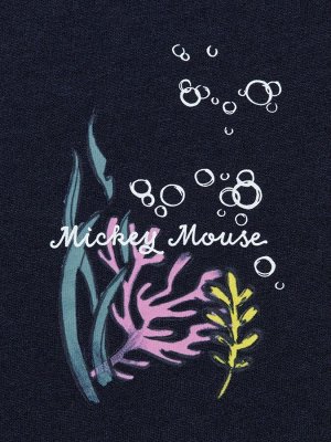 UNIQLO UT - хлопковая футболка с принтом Микки - 69 NAVY