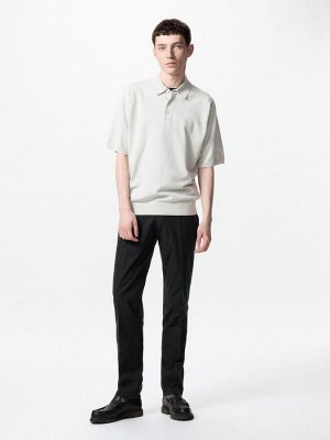 UNIQLO - легкие классические брюки до щиколотки - 09 BLACK