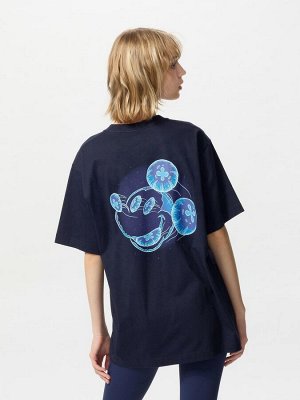 UNIQLO UT - хлопковая футболка с принтом Микки - 69 NAVY