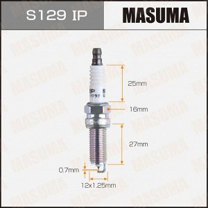 Свеча зажигания Masuma Iridium+Platinum с иридиевым/платиновым электродом, арт. S129IP