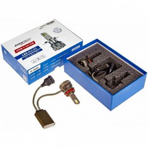 Лампа светодиодная Avantech LED Bulbs H8 (PGJ19-1, T11), 12В, 45Вт, 6500К, комплект 2 шт, арт. ALB0845W