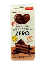 Пирожное Zero &quot;Шоколадное гато&quot; без сахара 8шт Lotte, 69.6г,