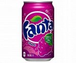 Напиток газированный FANTA GRAPE виноград ЯПОНИЯ, ж/б 350мл, ж/б,