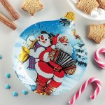 Блюдо сервировочное Доляна «Ёлочная игрушка. Музыканты», 18,2?15,5?1,7 см