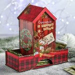 Органайзер для чая &quot;Счастья в новом году!&quot;, эко, 20,9х19,3х8,2 см
