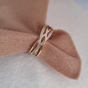 zlatto Кольцо коллекция &quot;&quot; покрытие позолота, вставка: фианиты, 1046, арт.215.096-17