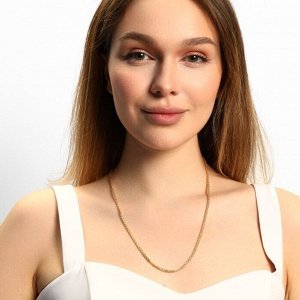 Цепочка на шею ювелирная бижутерия Итальянское золото (покрытие желтое 14к), арт.213.287