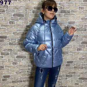 Куртка Женская 15001 "Однотонная Стальная" Светло-Голубая