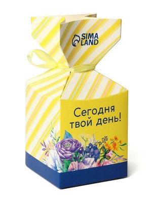 Шоколадные конфеты в упаковке-конфете «С праздником весны!»