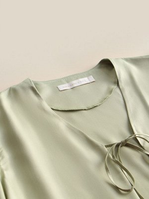 Костюм домашний (рубашка и шорты) SL HOME, модал, зелёный