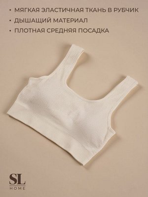 Топ спортивный женский ima-Land Home, молочный