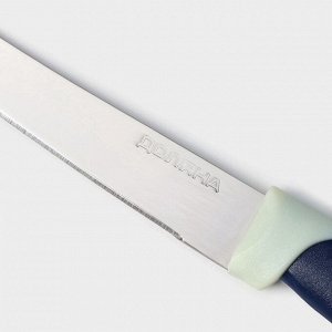 Нож кухонный для томатов Доляна «Страйп», лезвие 11.5 см, синий