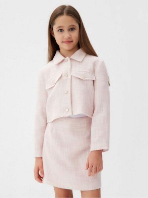 Комплект для девочки (жакет и юбка) MINAKU: PartyDress, розовый.
