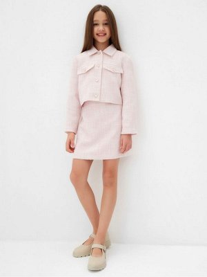 Комплект для девочки (жакет и юбка) MINAKU: PartyDress, розовый.