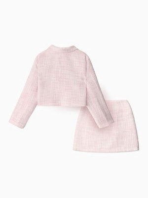 Комплект для девочки (жакет и юбка) MINAKU: PartyDress, розовый.