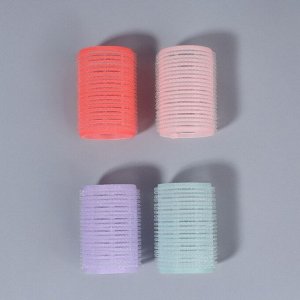 Бигуди «Липучка», d=4 см, 6 см, 3 шт., МИКС