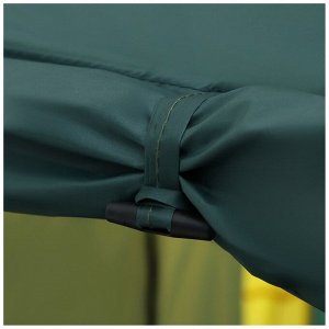 Палатка туристическая 4-местная maclay enisey ume cool 4, 460x210x190 см, кемпинговая, двухслойная, с тамбуром, бежевая