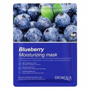 Тканевая маска с черникой Bioaqua Blueberry Moisturizing Mask