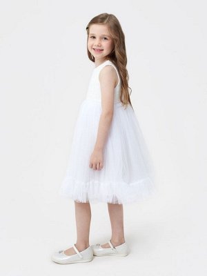 Платье нарядное детское MINAKU: PartyDress цвет белый.