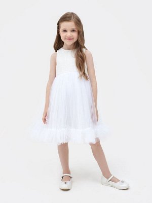 Платье нарядное детское MINAKU: PartyDress цвет белый.