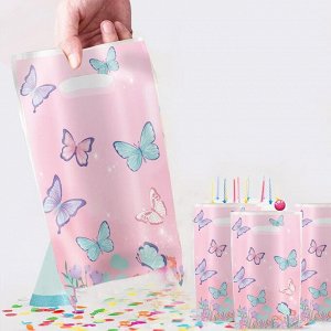 Косметика  Китай Набор пакетов подарочных 10 штук 25*17 см. Бабочки