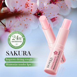 Увлажняющий бальзам для губ c САКУРОЙ Bioaqua, 2,7 гр.