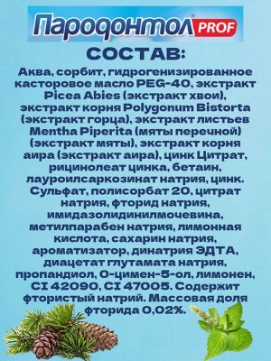 Мицеллярный ополаскиватель для полости рта Пародонтол PROF против неприятного запаха
