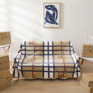 Мягкий плед-покрывало из велсофта в подарочной коробке 130*200
