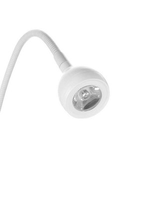 Лампа для маникюра, LED, на прищепке, 1 диод, 3 Вт, USB, белая
