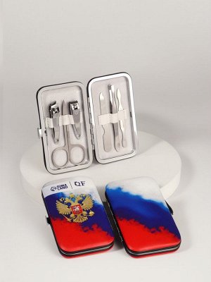 УЦЕНКА Набор маникюр 6пр 1-1-1-4 РОССИЯ РФ 10,8*6,8*2см PVC-чех накл QF