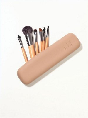 Чехол для кистей, 20?5?2 см, силиконовый, бежевый
