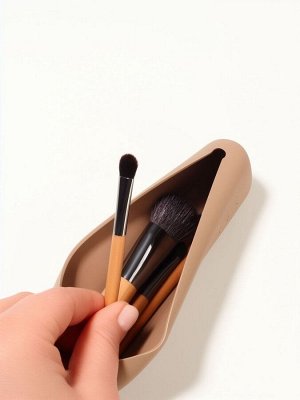 Чехол для кистей, 20?5?2 см, силиконовый, бежевый