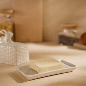 Маслёнка SL Home «Лесные кролики», 20,5?11?15,5 см, керамика, белая