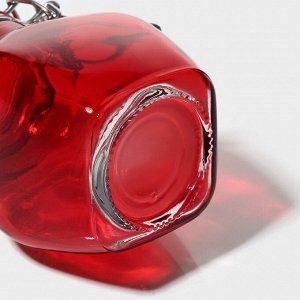 Банка стеклянная для хранения сыпучих продуктов «Овал», 100 мл, 6*8,5 см, с бугельным замком, цвет МИКС