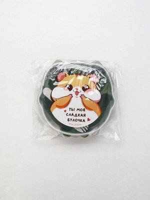 Ланч - бокс с секциями и ложкой «Сладкая булочка», 18 х 18 х 5 см