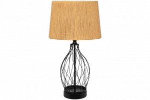 Настольная лампа с коричневым кругом абажур 28x28x52 см