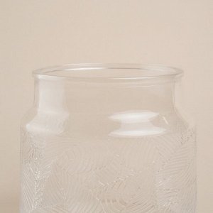 Банка для сыпучих продуктов SL Home «Ивелин», 1 л, 12*12 см, с деревянной крышкой, стекло, прозрачная