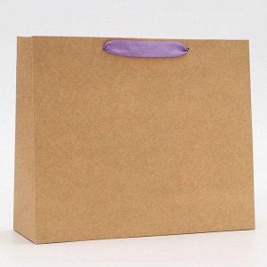 Пакет подарочный с PVC окном, «Сирень», 31x11x26 см