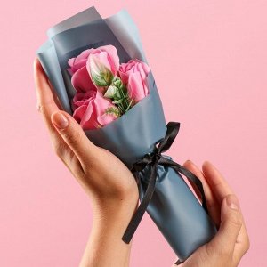 Букет мыльных роз, розовые