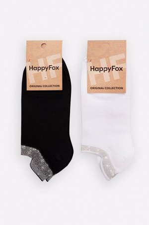 Набор женских носков с люрексом 2 пары Happyfox