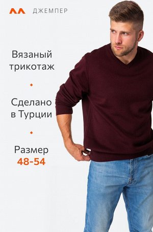 Мужской джемпер с V-вырезом Happyfox