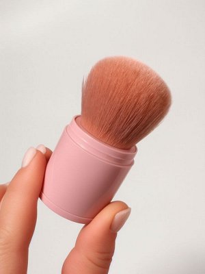Кисть для макияжа «МИНИ», складная, 8.5 см, розовая