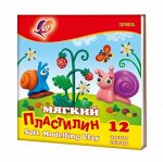 Пластилин &quot;Кроха&quot; мягкий 12 цв, арт.23С 1484-08