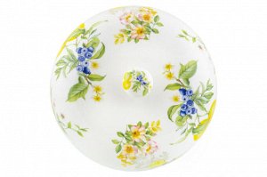 Блинница 23x23x9,5 см с рисунком "Лимоны" из NEW BONE CHINA