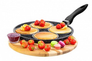 Сковорода для оладий 26 см "Черный мрамор", ГАРМОНИЯ ВКУСА, н/р, 47,5*27*6,5 см