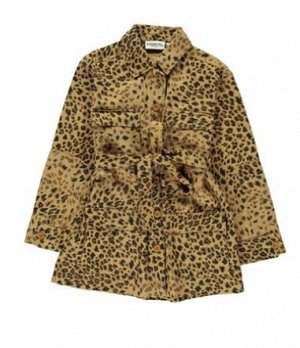 Жакет-ИТАЛИЯ - Vincare leopard print jacket- ИТАЛИЯ - ESSENTIEL ss20 размер -48