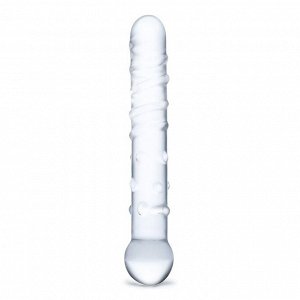 Стеклянная прозрачная палочка-фаллос Callisto Clear Glass Dildo - 18 см.