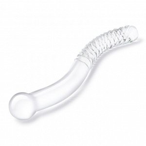 Стеклянный фаллоимитатор 11’’ Glass Pelvic Wand Double Ended - 28 см.